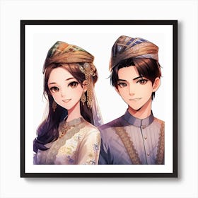 Indonesian Couple 1 Art Print