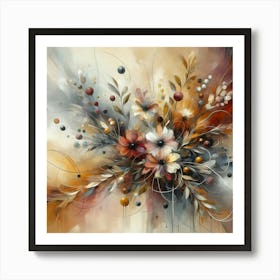 Abstract Floral Painting 13 Art Print