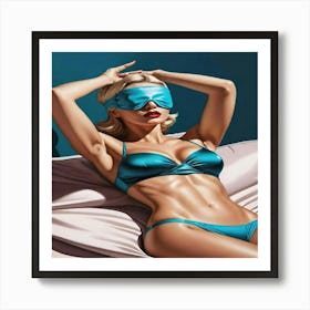 Sexy Woman In Bikini Art Print