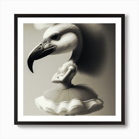 Bird In A Tutu Art Print