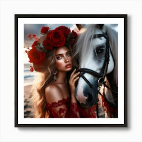 Creative Horse Beauty Illustration Nr 49 Art Print