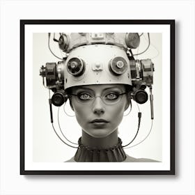 Futuristic Woman 6 Art Print