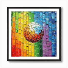 Disco Ball Art 47 Art Print