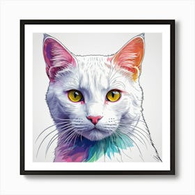 Portrait Of A Cat Art Print