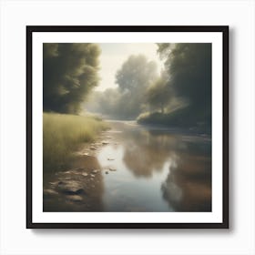 River In The Woods 17 Art Print