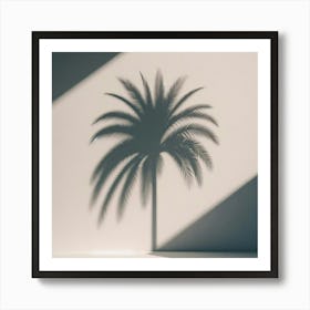 Shadow Of Palm Tree 2 Art Print