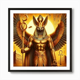 Ancient Egyptian God Horus 2 Art Print