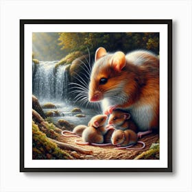 Mouse Family Art Print