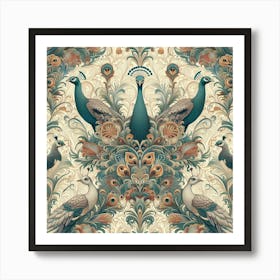 Peacock Art Print