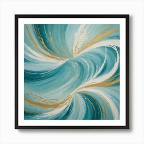 Abstract Swirl Painting Art Print