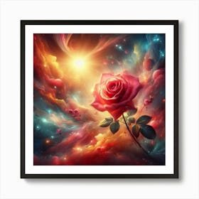 Rose In The Sky Art Print