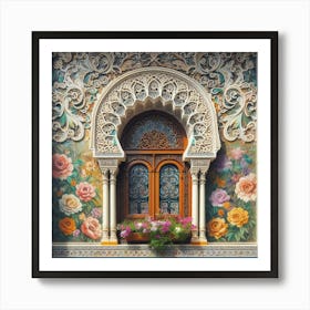 Moroccan Window Art Print