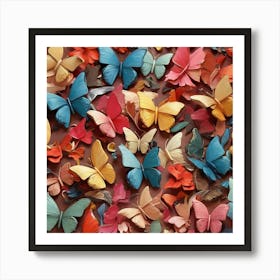 Butterfly Collage 1 Art Print