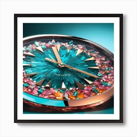 Crystal Clock Art Print