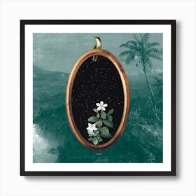 The Hummingbird Portal Square Art Print