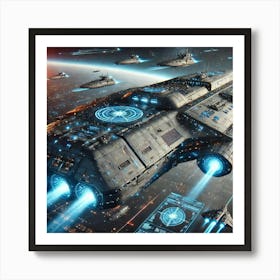 Lumen Command Ship Converted Art Print