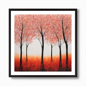 Autumn Trees 2 Art Print