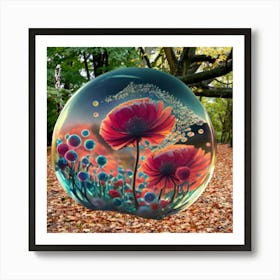 Poppies In The Park Art Print