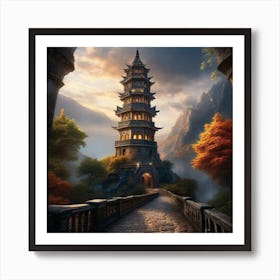 Chinese Pagoda 5 Art Print