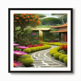 Asian Garden Poster