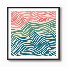 Wavy Waves Art Print