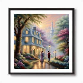 Day At The Cottage Art Print