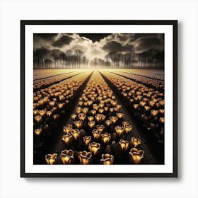 Field Of Tulips Art Print