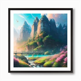 Landscape Painting 85 Art Print