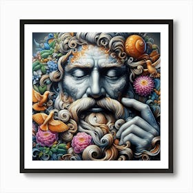 God Of The Sea Art Print