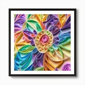 Quilling Art Art Print