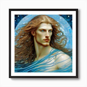 Aquarius Man Art Print