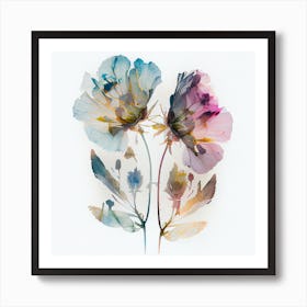 Watercolor Flower Abstract 25 Art Print