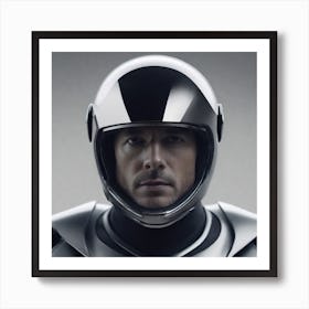 Create A Cinematic Apple Commercial Showcasing The Futuristic And Technologically Advanced World Of The Man In The Hightech Helmet, Highlighting The Cuttingedge Innovations And Sleek Design Of The Helmet And (8) Affiche