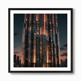 Futuristic Skyscraper 4 Art Print