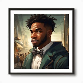 Black Man In A Suit Art Print
