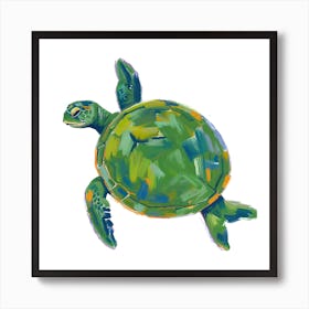 Green Sea Turtle 07 Art Print