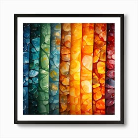 Timeless Strokes A Dance Of Light Art Print