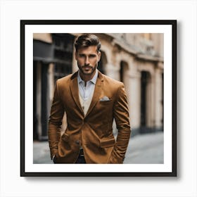 Man In A Suit 13 Art Print