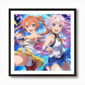Anime Girls Art Print