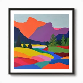 Colourful Abstract Rocky Mountain National Park Usa 5 Art Print