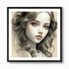 Portrait Of A Girl 2 Art Print