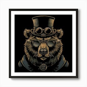 Steampunk Bear 43 Art Print