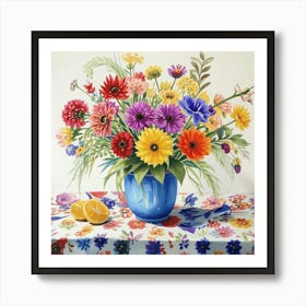 Flowers In A Vase 15 Art Print