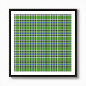 Plaid Fabric 110 Art Print