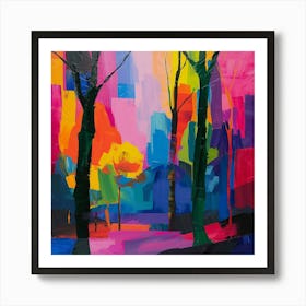 Abstract Park Collection Central Park New York City 2 Art Print