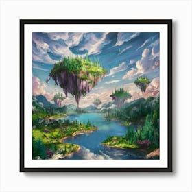 Floating Islands Art Print