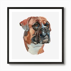 The Boxer Dog Art Print