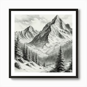 Mountain Landscape Art Print