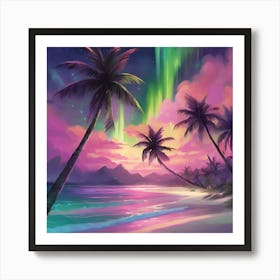 Tropical Sunset Art Print