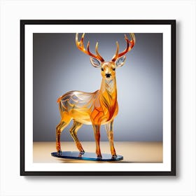 Glass Deer Art Print